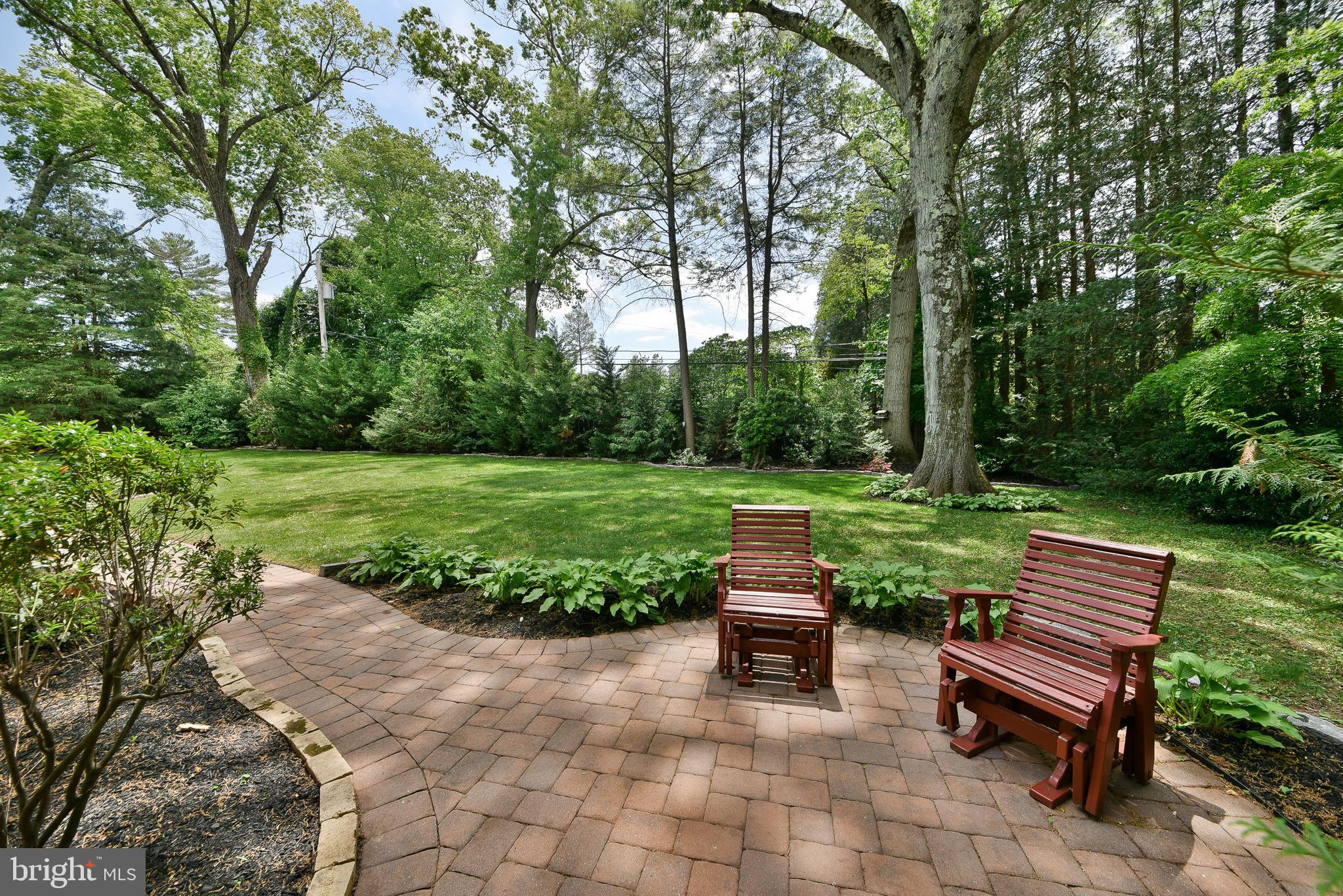 1223 Evergreen Road Yardley, PA 19067 - Photo 60 of 68 a view of a bench in a garden