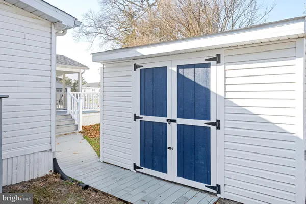 a view of a house with a large window