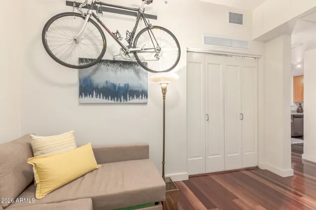 a view of a walk in closet