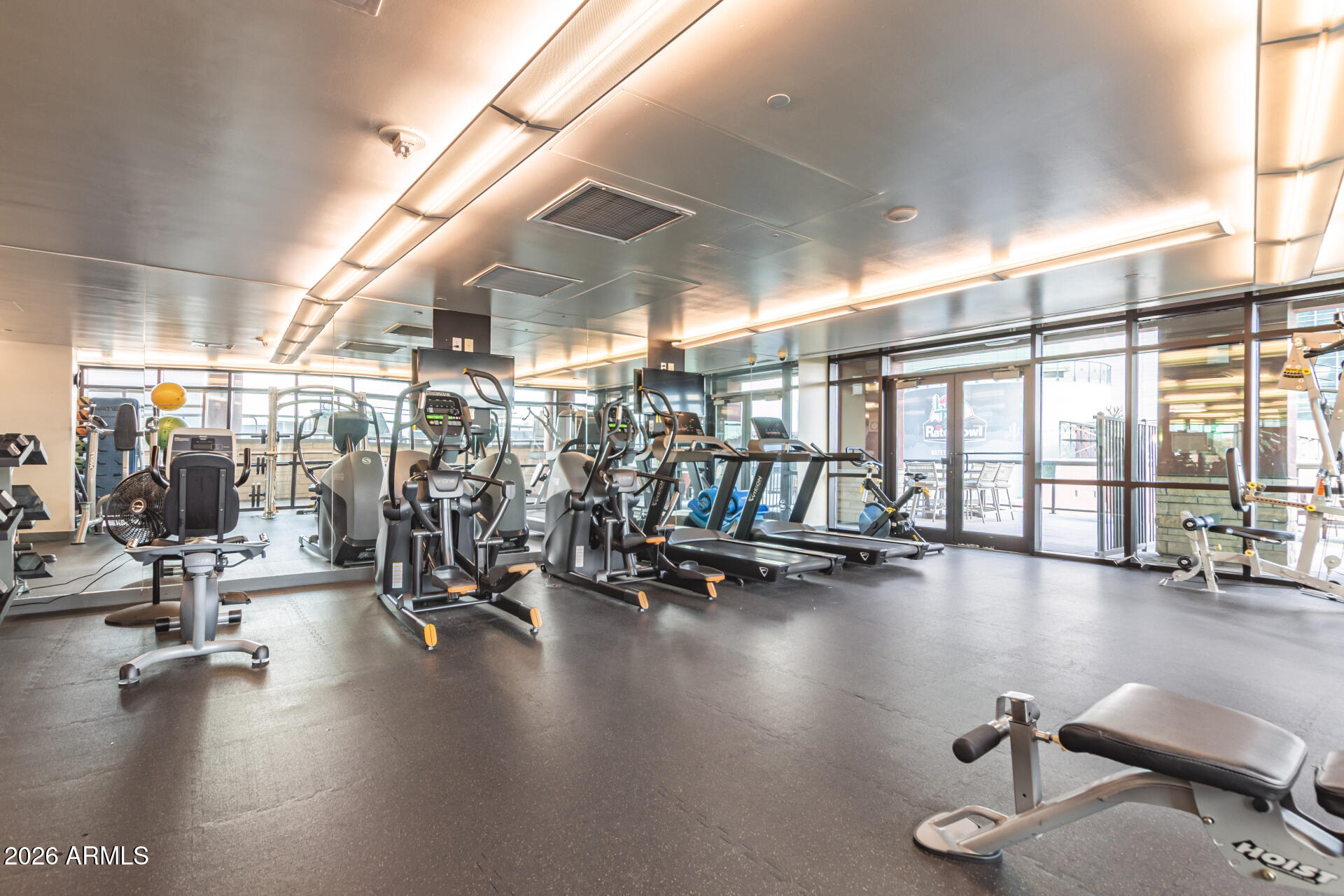 310 South 4th Street, Unit 1109 Phoenix, AZ 85004 - Photo 29 of 36 a view of a room with gym equipment