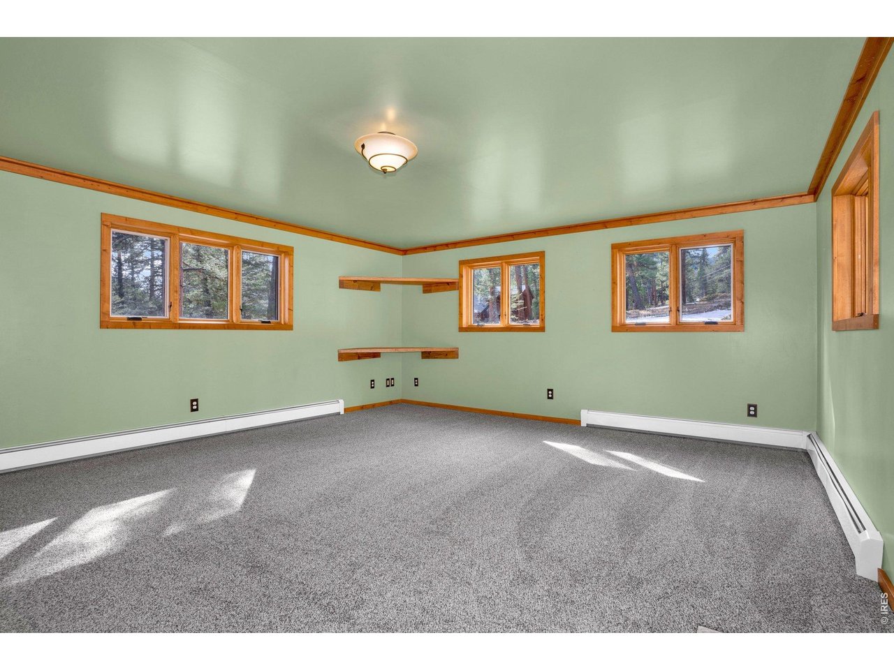 251 Haugen Slide Road Allenspark, CO 80510 - Photo 18 of 42 a view of an empty room with a painting on the wall