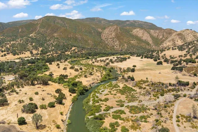 a view of an outdoor space and mountain view