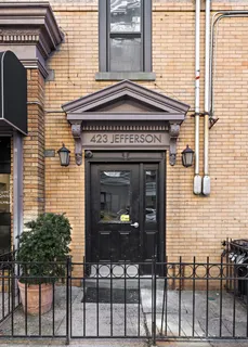 a view of front door of house