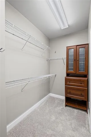 a view of walk in closet