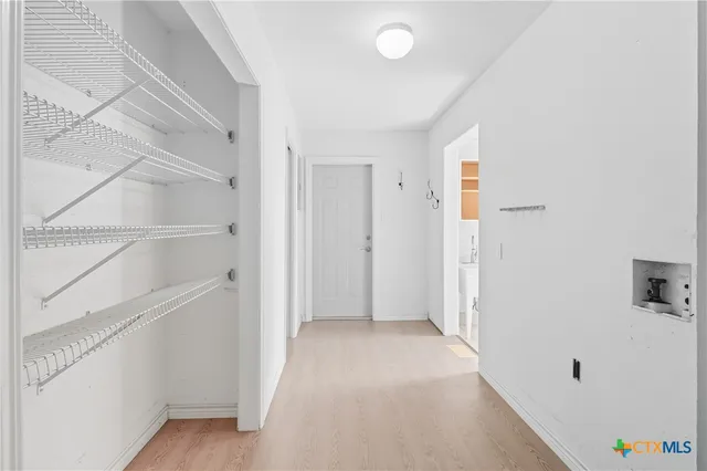 a view of an empty room