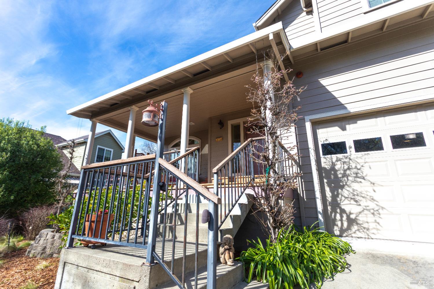 230 Clear Ridge Drive Healdsburg, CA 95448 - Photo 4 of 48 a view of a house with a small yard and potted plants
