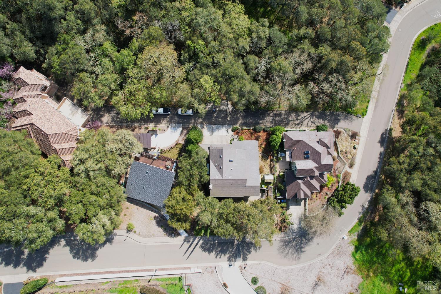 230 Clear Ridge Drive Healdsburg, CA 95448 - Photo 47 of 48 an aerial view of a house with a yard