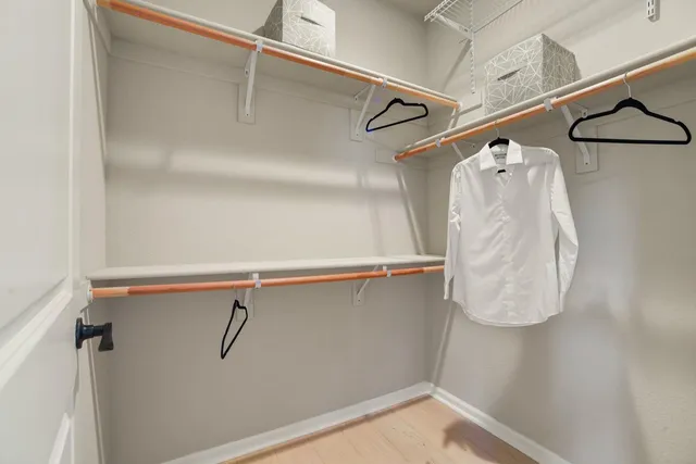 a view of walk in closet