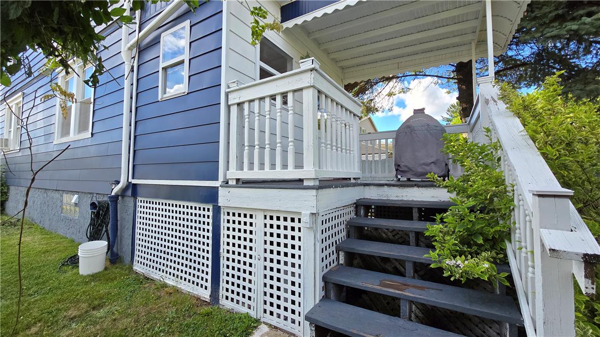 883 North Locust Street Hazleton, PA 18201 - Photo 26 of 83 An inviting side porch with detailed white railings provides access to the house.