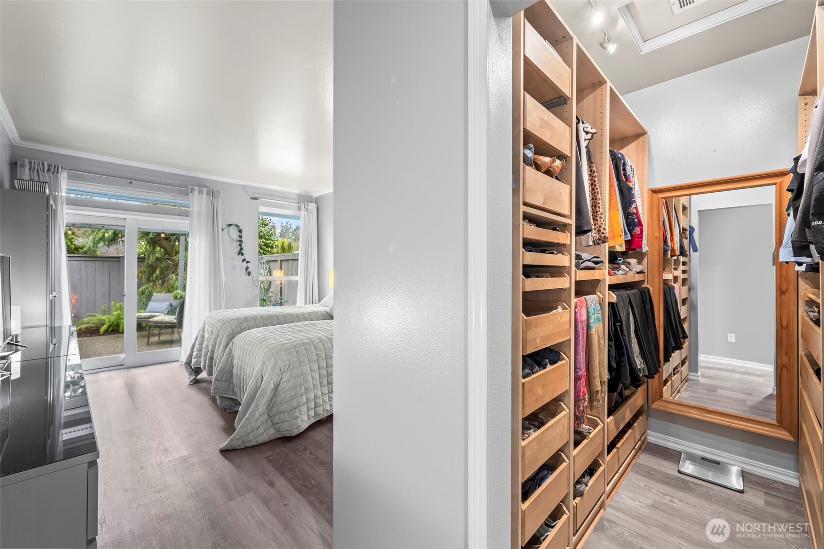 1113 Garden Circle Fircrest, WA 98466 - Photo 15 of 29 a view of walk in closet with clothes and shoes