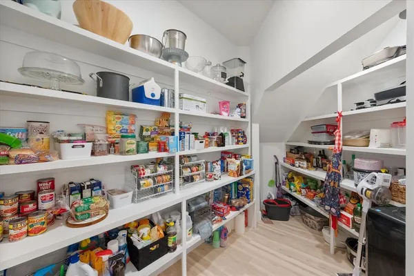 a room with storage and utility