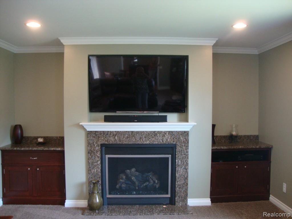 Granite fireplace 