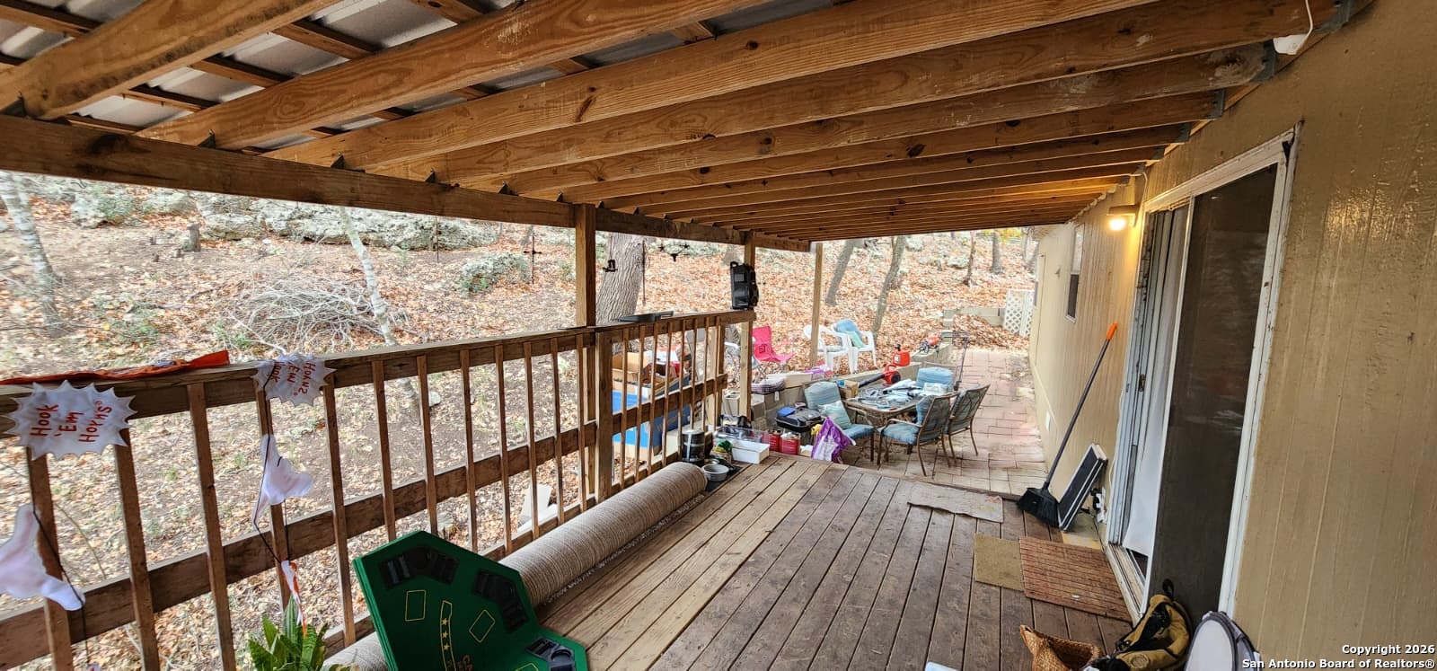 6020 Apache Moon Spring Branch, TX 78070 - Photo 16 of 22 a view of a balcony with wooden floor