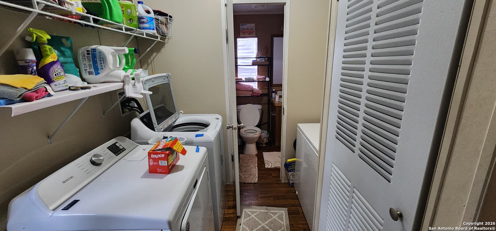 6020 Apache Moon Spring Branch, TX 78070 - Photo 10 of 22 a utility room with dryer and washer