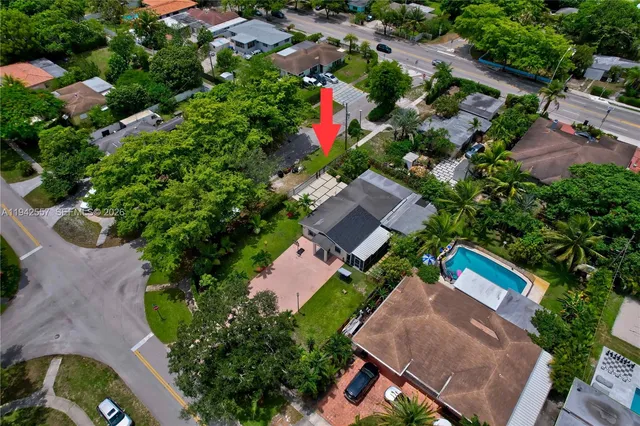an aerial view of city