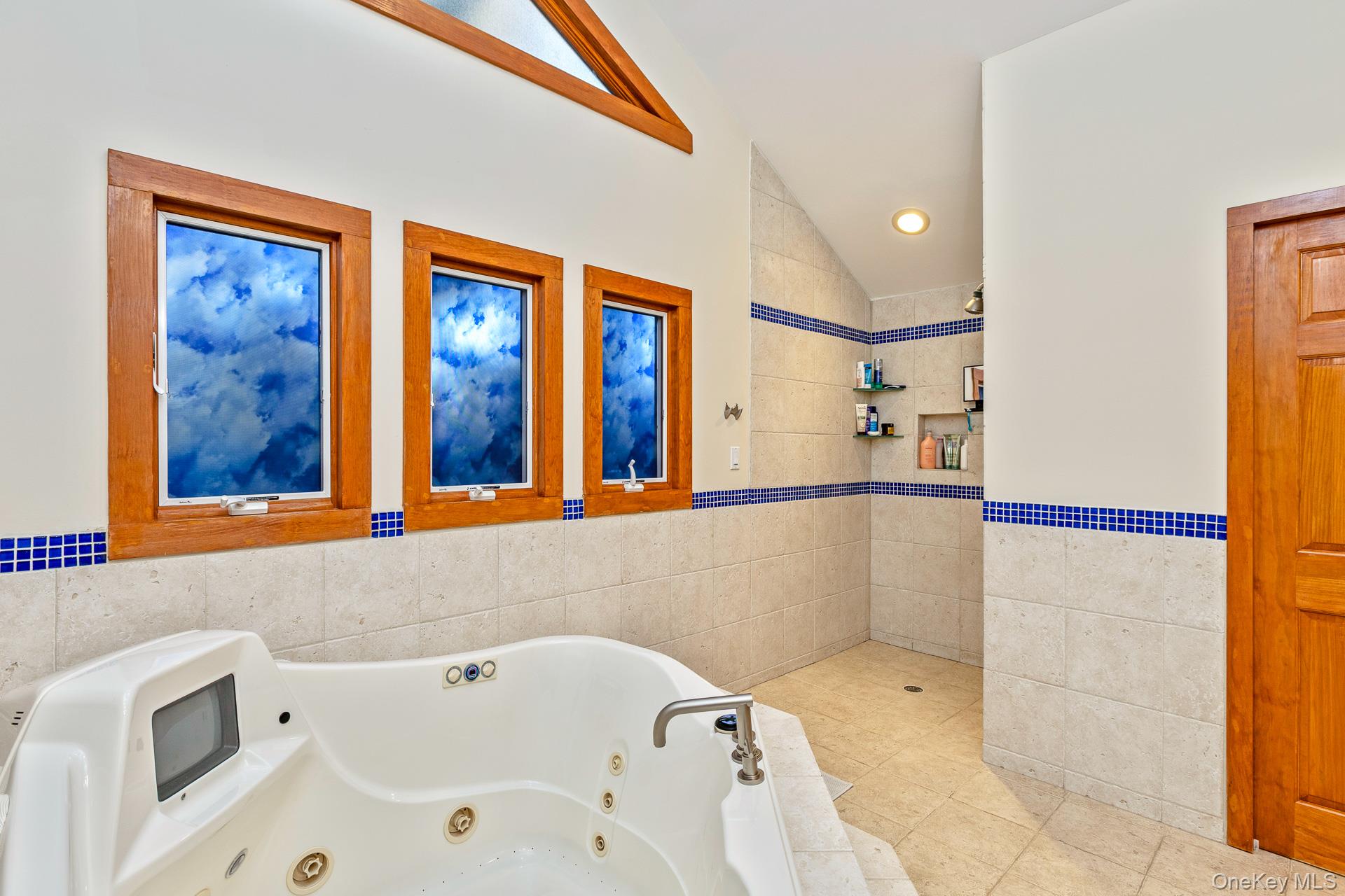 1 Cumberland Path Setauket, NY 11733 - Photo 17 of 29 a bathroom with a bathtub and a shower