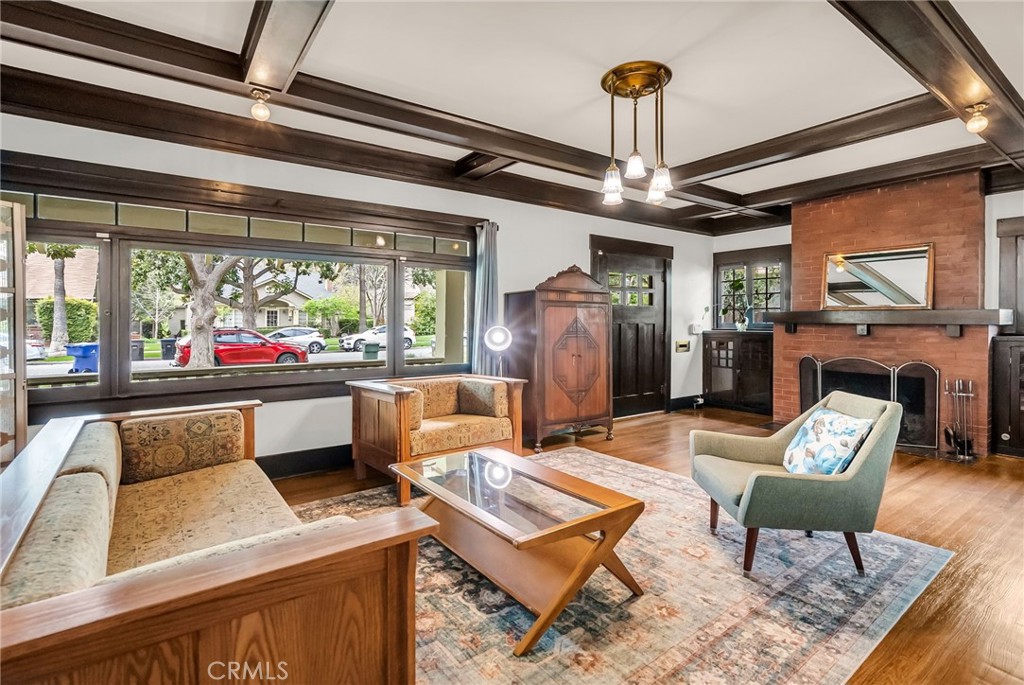 4465 5th Street Riverside, CA 92501 - Photo 8 of 56 a outdoor living space with furniture and a fireplace