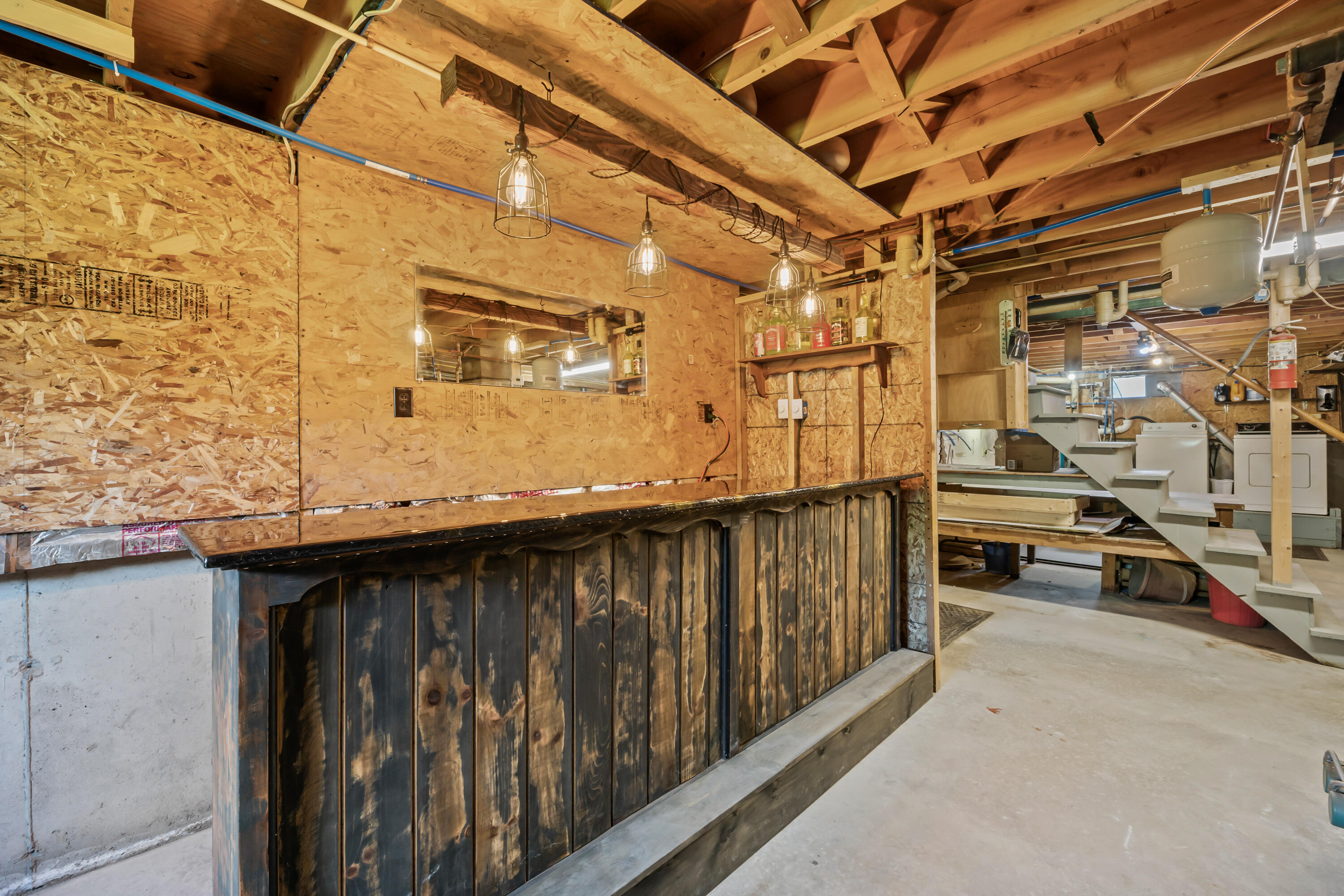 315 Windsor Road Chelsea, ME 04330 - Photo 43 of 56 Basement Bar Area