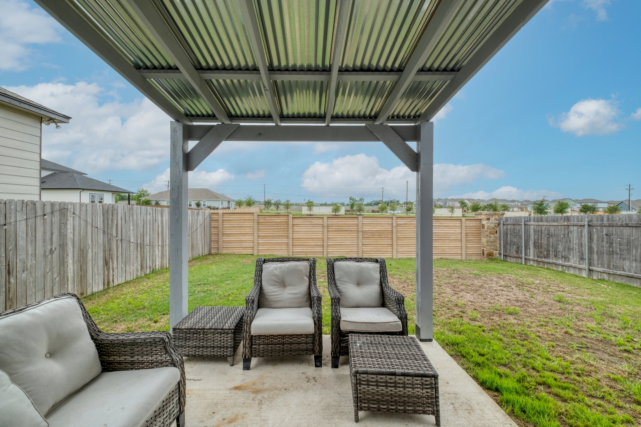 508 Barbary Coast Lane Jarrell, TX 76537 - Photo 23 of 27 a view of porch with seating space