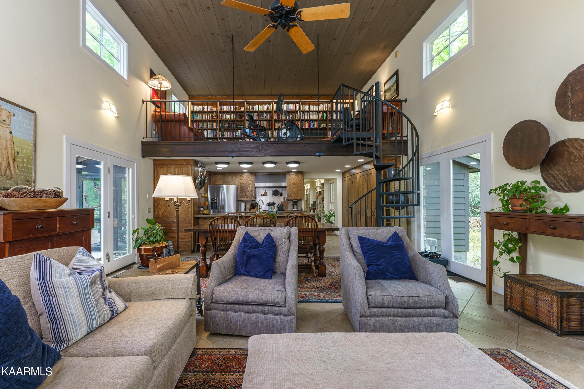 4614 Whetstone Road Sevierville, TN 37862 - Photo 6 of 60 a living room with furniture and a fireplace