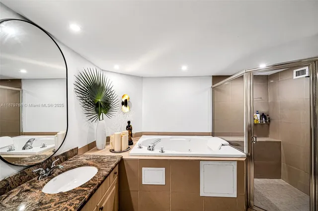 a view of a lake with building in front of it