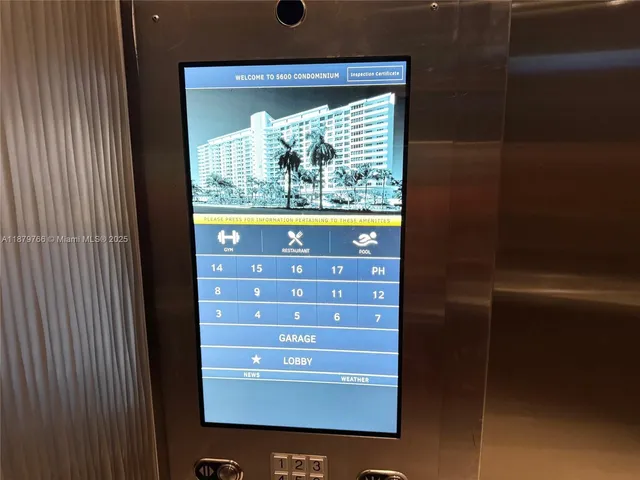 $829,000 | 5600 Collins Avenue, Unit 12E, Miami Beach, FL 33140