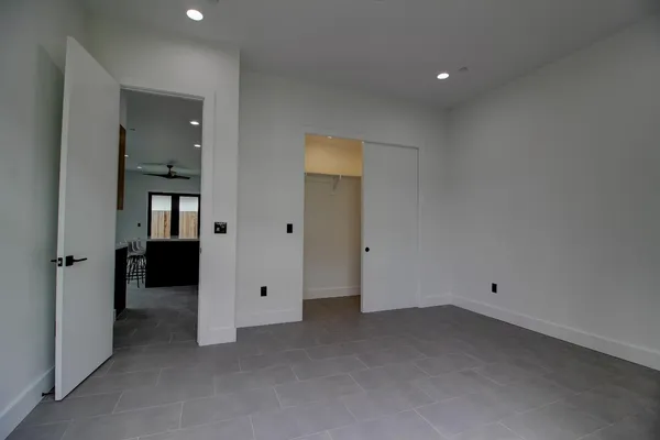 a view of an empty room