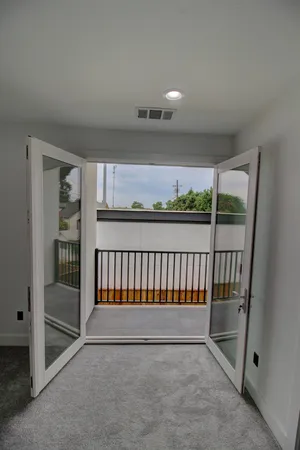 a view of a door of the house