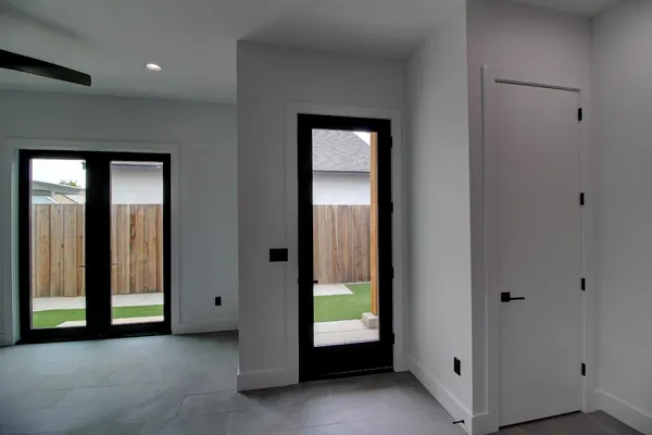 a view of an entryway door