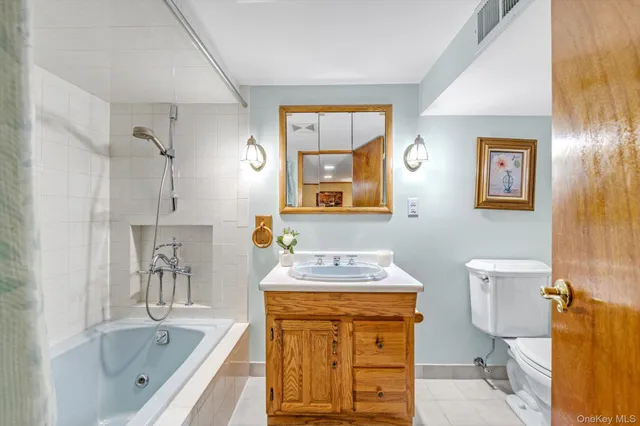 a bathroom with a sink a toilet and a bathtub