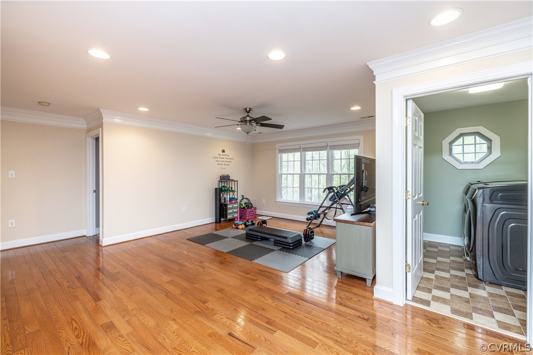 13201 Tipple Point Road Midlothian, VA 23114 - Photo 26 of 50 a view of a room with gym equipment