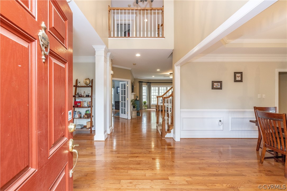 13201 Tipple Point Road Midlothian, VA 23114 - Photo 5 of 50 a view of an entryway with wooden floor