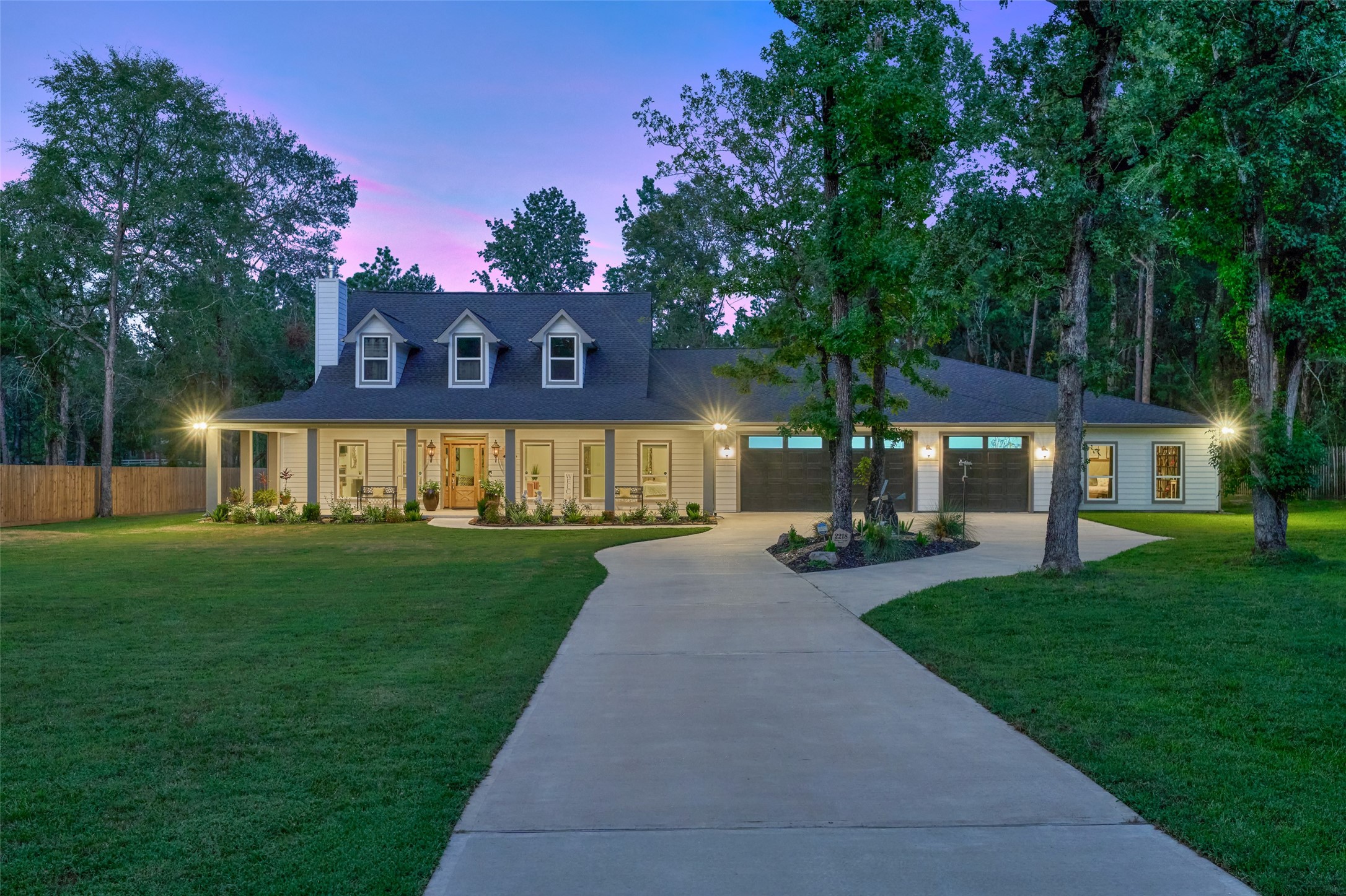 2218 Honea Egypt Road Magnolia, TX 77354 - Photo 1 of 50 Discover elegance and versatility in this like-new, modern farmhouse, nestled on a sprawling 2.3-acre estate. Boasting 7 spacious bedrooms and 4 well-appointed baths, it's the perfect setting for family living and entertaining.