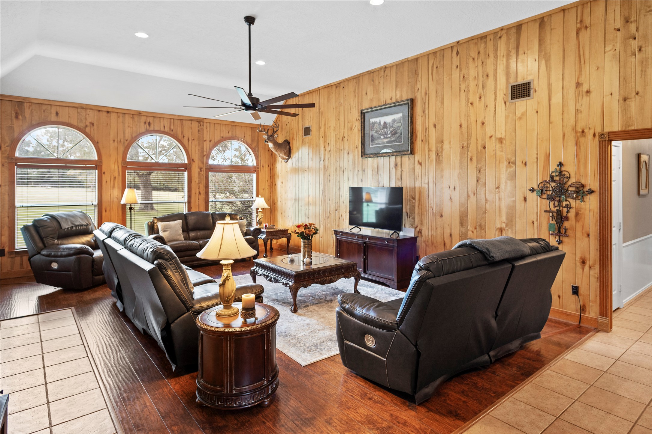 7875 Willys Road New Waverly, TX 77358 - Photo 14 of 45 a living room with furniture and a large window