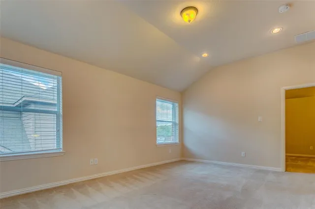 a view of a livingroom with a window