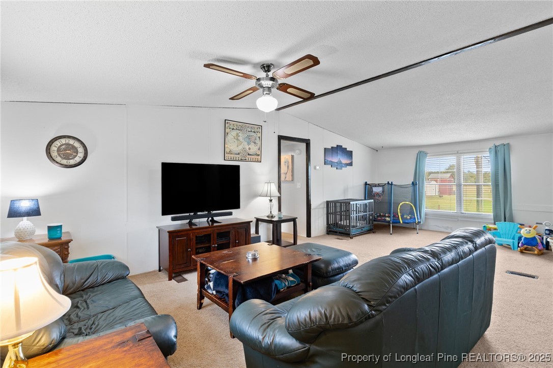 3376 Wade-Stedman Road Wade, NC 28395 - Photo 11 of 35 a living room with furniture and a flat screen tv