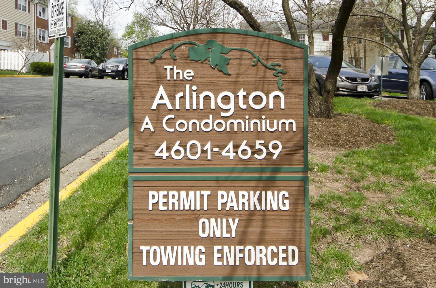 4647 28th Road South, Unit B Arlington, VA 22206 - Photo 14 of 20 a sign on the side of a building
