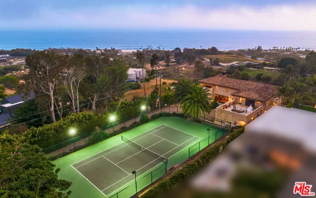 an aerial view of a football ground