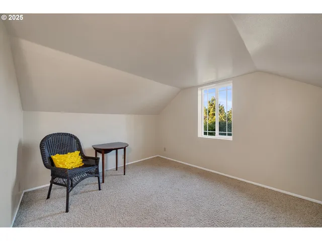 a view of backyard of house