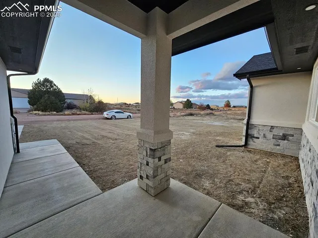 a view of a ocean from a building