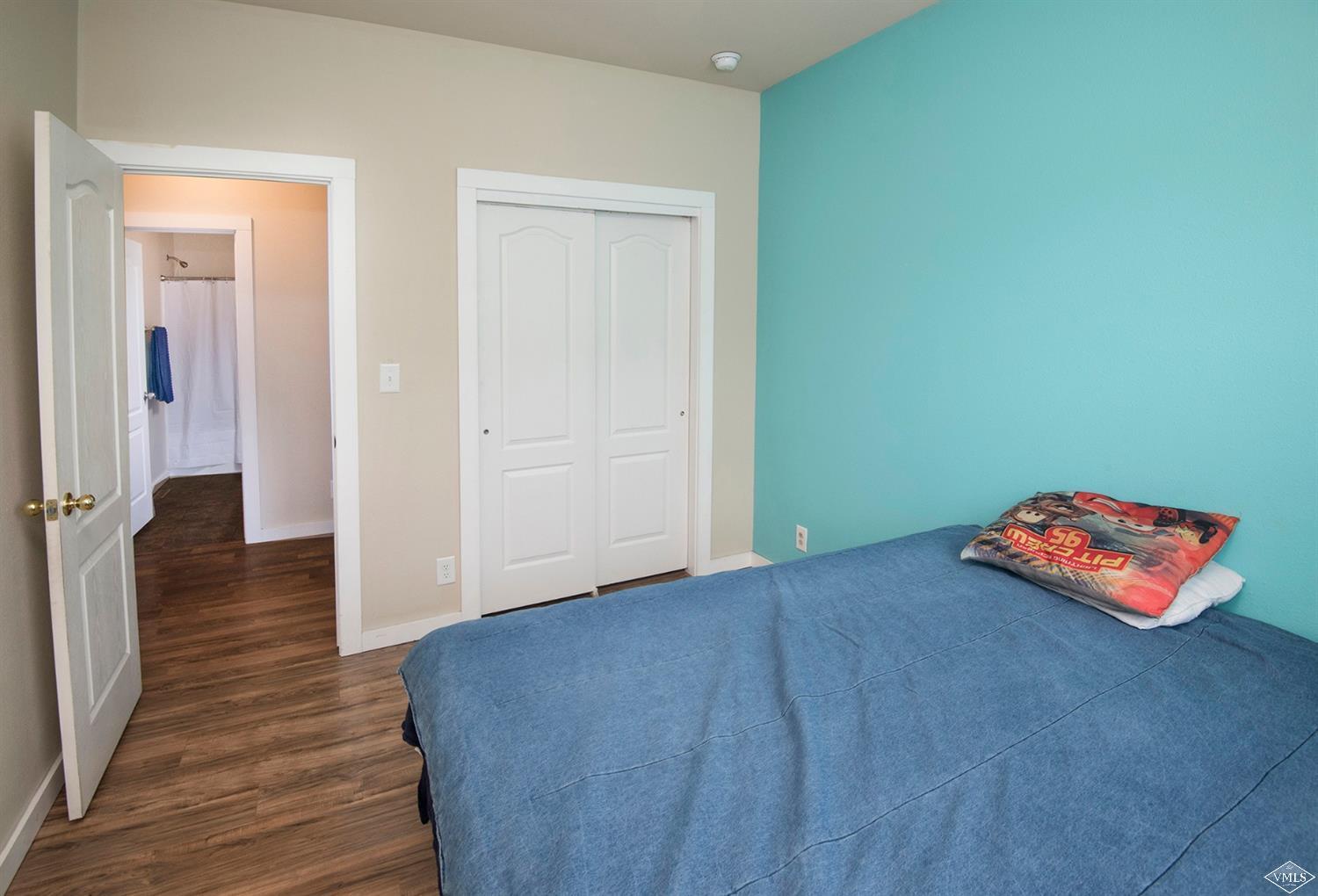 10 Salmon Loop Gypsum, CO 81637 - Photo 12 of 25 an empty room with wooden floor and closet
