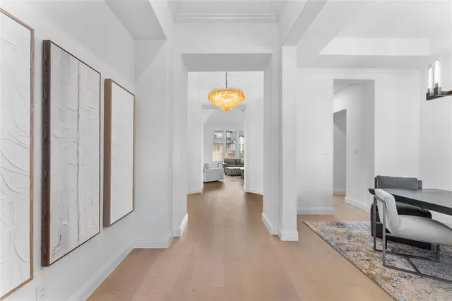 a view of living room and chair