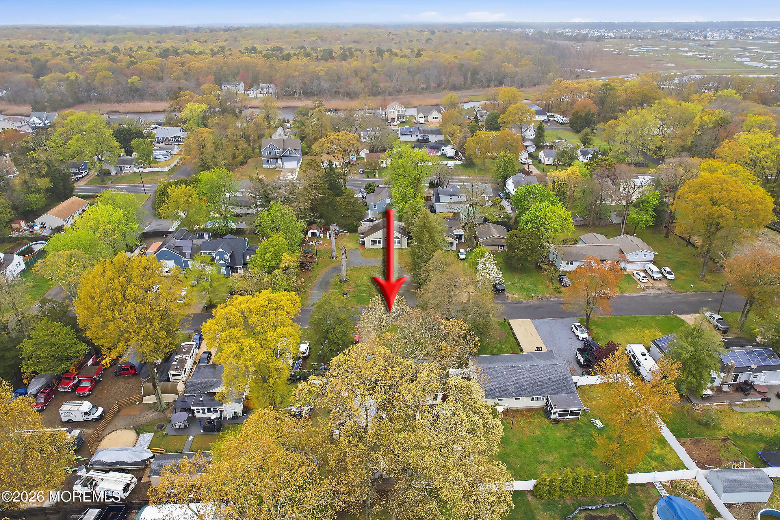 608 Holly Boulevard Bayville, NJ 08721 - Photo 8 of 8 an aerial view of residential houses with outdoor space