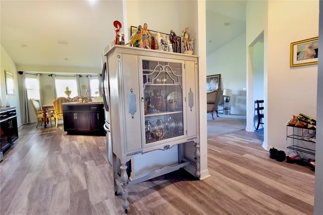 a view of livingroom with furniture and wooden floor