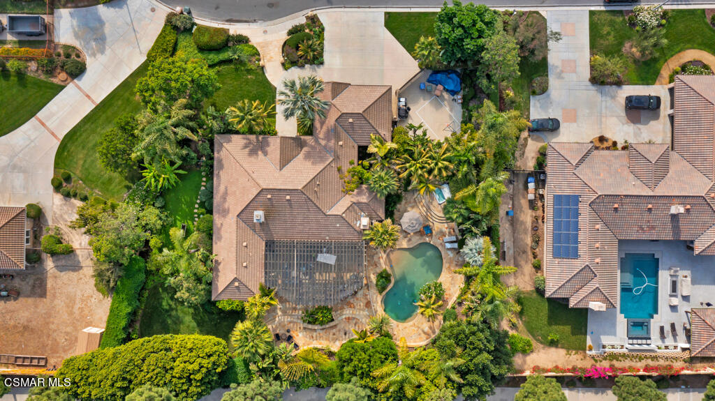 1776 Corte Jubilo Camarillo, CA 93012 - Photo 74 of 74 an aerial view of a house with a yard and garden