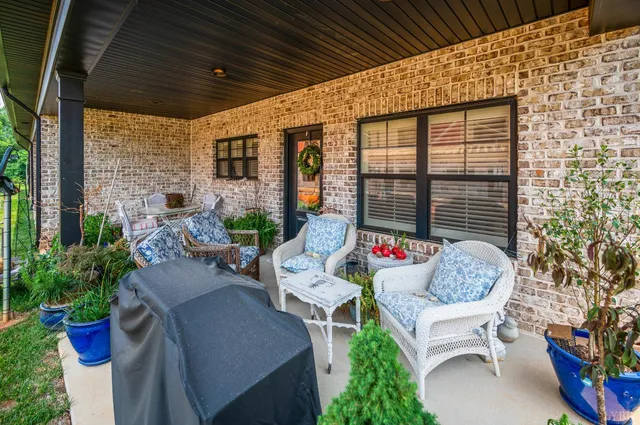 a view of street from balcony