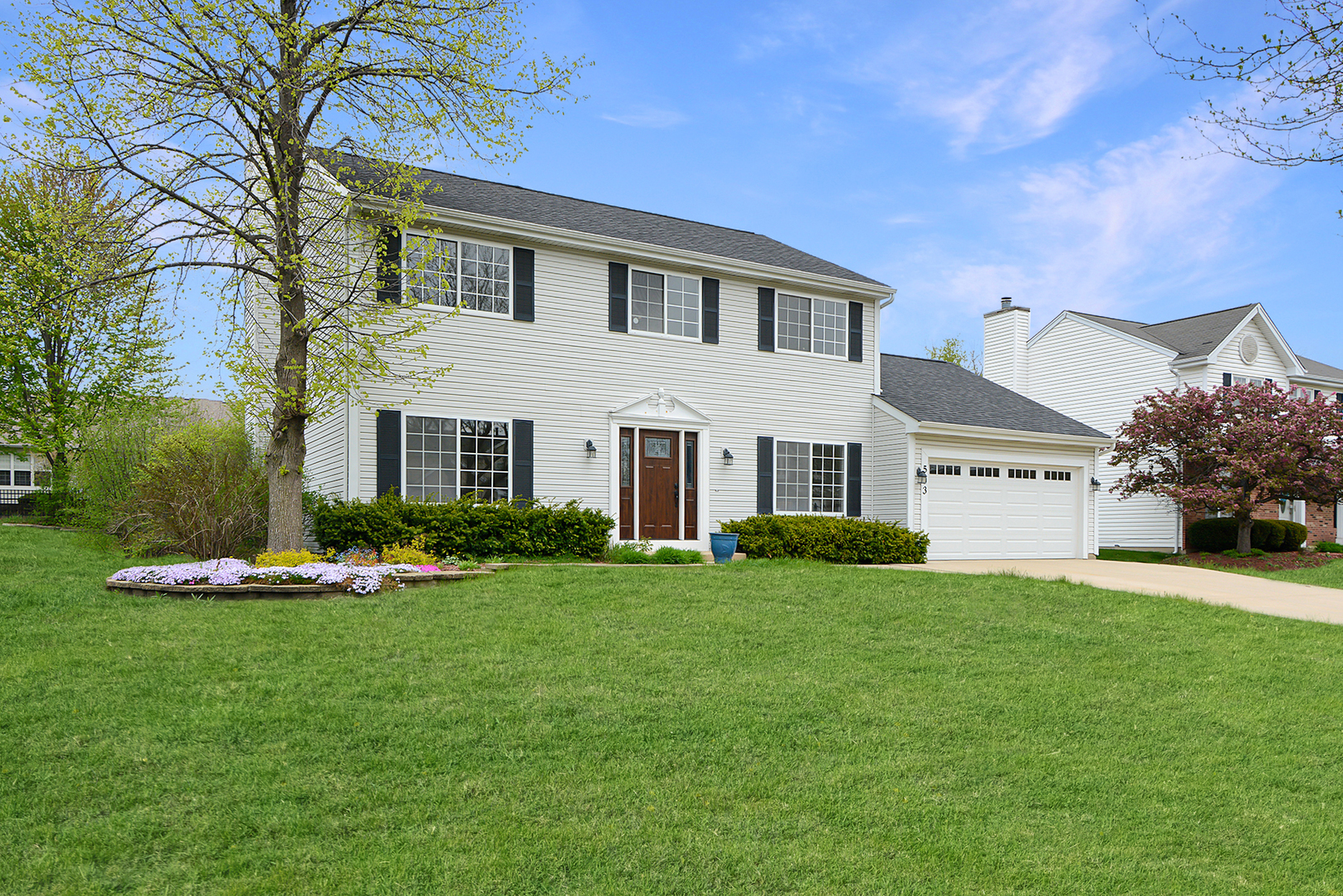 503 Yardley Drive Carol Stream, IL 60188 - Photo 41 of 41 a view of a white house with a big yard and large trees