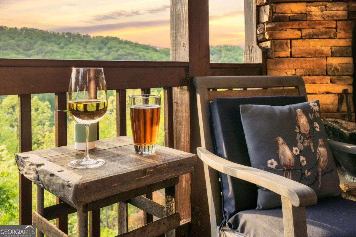 273 Deer Crest Heights Blue Ridge, GA 30513 - Photo 26 of 73 a view of a balcony dining table and chairs