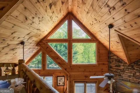 a bedroom with a bed and a walk in closet