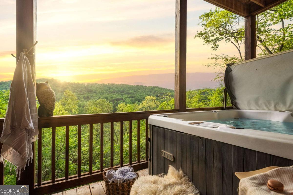 273 Deer Crest Heights Blue Ridge, GA 30513 - Photo 62 of 73 a view of a back yard from a balcony